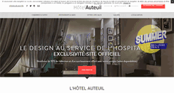 Desktop Screenshot of hotelauteuilgeneva.com