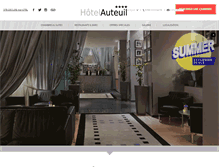 Tablet Screenshot of hotelauteuilgeneva.com